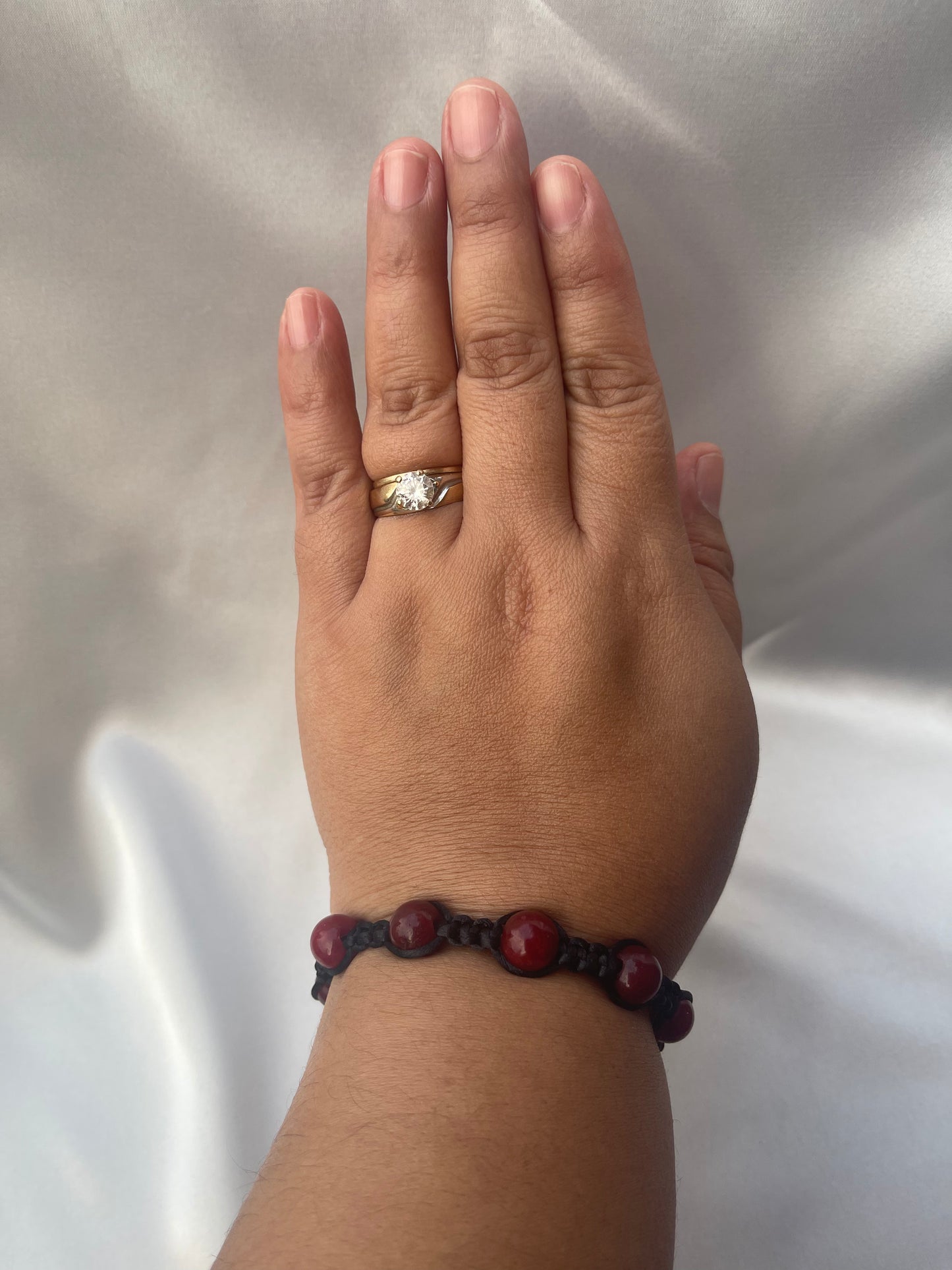 Dark Red Dyed Bracelet