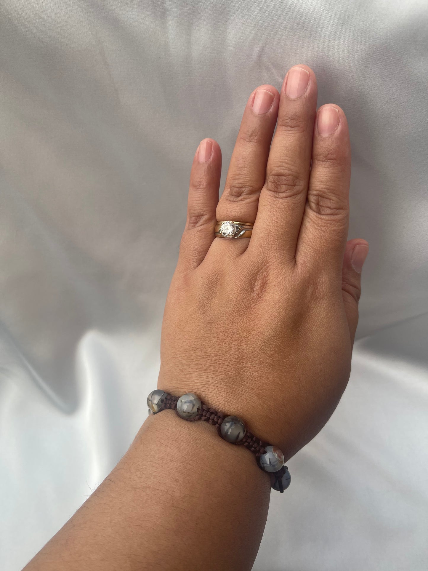 Black Rutilated Agate Bracelet